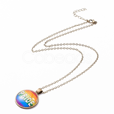 Rainbow Pride Necklace NJEW-F290-01F-1