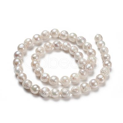 Natural Baroque Pearl Keshi Pearl Beads Strands PEAR-Q004-36-1