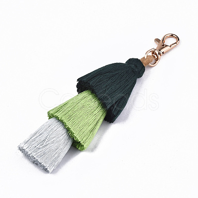 Polycotton(Polyester Cotton) Tassel Big Pendant Decorations FIND-S302-14F-1