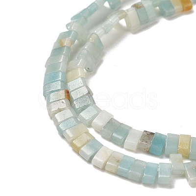 Natural Flower Amazonite Beads Strands G-Z045-A04-01-1