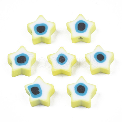 Handmade Polymer Clay Beads CLAY-T019-09C-1