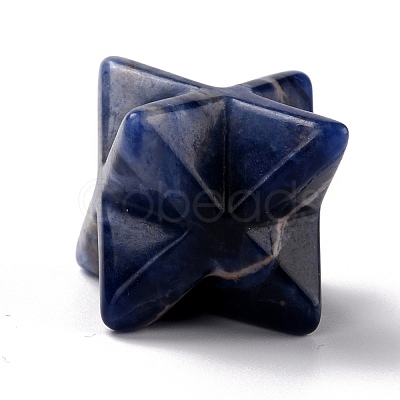 Natural Sodalite Sculpture Healing Crystal Merkaba Star Ornament G-C234-02F-1