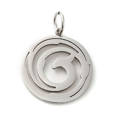 Non-Tarnish 304 Stainless Steel Pendants STAS-C086-05A-P-1