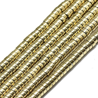 Electroplate Non-magnetic Synthetic Hematite Beads Strands X-G-S352-42A-01-1