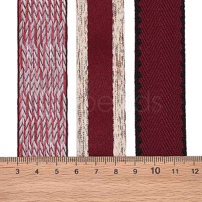 9 Yards 3 Styles Polyester Ribbon SRIB-A014-A06-1