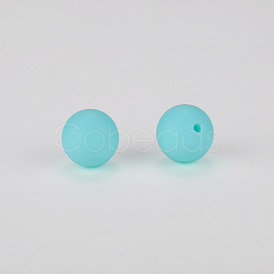 Round Silicone Focal Beads SI-JX0046A-82-1