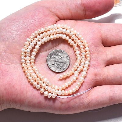 Natural Cultured Freshwater Pearl Beads Strands PEAR-N013-03B-1