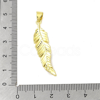 Brass Micro Pave Cubic Zirconia Pendants KK-E111-21G-1