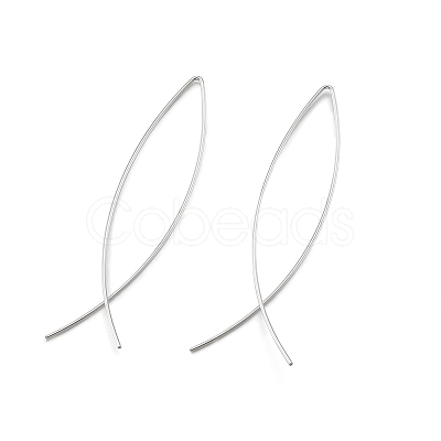 Minimalist Brass Earrings EJEW-TA0010-01S-1