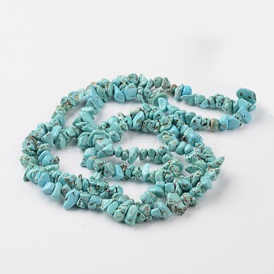 Nuggets Synthetic Turquoise Bead Strands G-M344-25-1