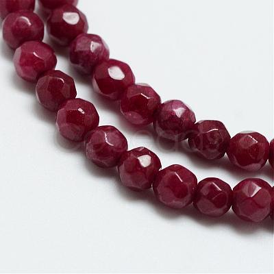 Natural White Jade Bead Strands G-R344-4mm-09-1