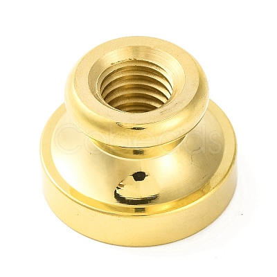 Golden Tone Round Wax Seal Brass Stamp Heads AJEW-Z034-02G-L-1