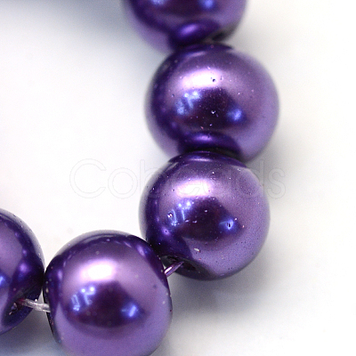 Baking Painted Glass Pearl Bead Strands X-HY-Q003-3mm-76-1