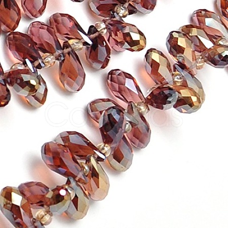 Electroplate Glass Beads Strands EGLA-A001-6x12mm-H20-1