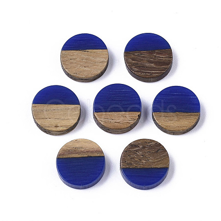 Resin & Wood Cabochons X-RESI-S358-70-H28-1