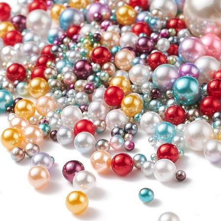 Acrylic Imitation Pearl  Beads X-OACR-XCP0001-01-1
