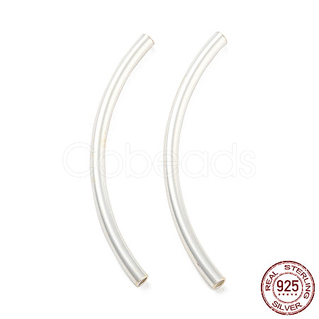 925 Sterling Silver Tube Beads STER-Q191-03A-S-1