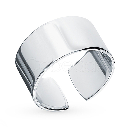 Simple and Stylish S925 Silver Platinum Open Ring for Workplace. TZ6795-1-1