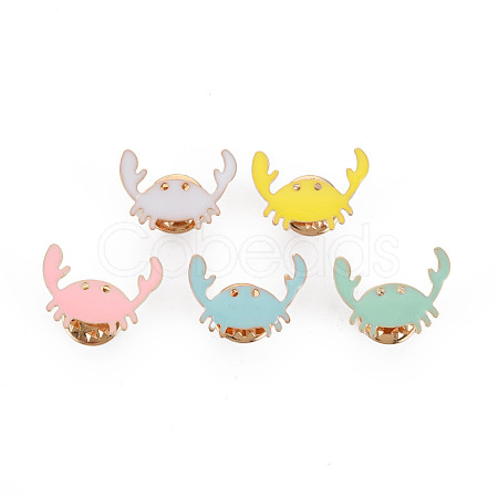 Cute Crab Enamel Pin JEWB-S012-004G-NF-1