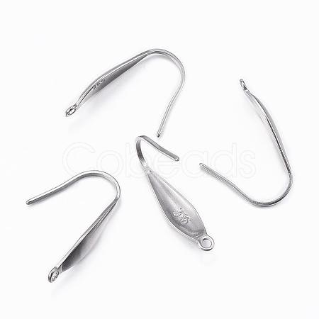 Tarnish Resistant 316 Surgical Stainless Steel Earring Hooks STAS-H392-03P-1