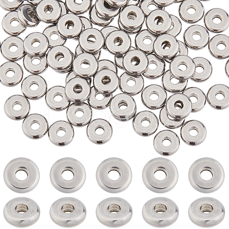 SUNNYCLUE 200Pcs 304 Stainless Steel Spacer Beads STAS-SC0006-71-1