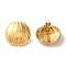 Lantern Ion Plating(IP) 304 Stainless Steel Stud Earrings for Women, Golden, 22x23mm