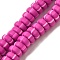 Polymer Clay Beads Strands, Rondelle, Medium Violet Red, 6.5~7x3~3.5mm, Hole: 1.6mm, about 116~123pcs/strand, 15.55~15.94''(39.5~40.5cm)