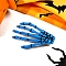 Plastic Alligator Hair Clips, Halloween Hairpin Scary Ghost Claw Skull, Blue, 70x45x25mm