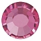 Preciosa&reg Crystal Hotfix Flatback Stones, Czech Crystal, Round(438 11 612 Chaton Rose VIVA 12 &reg), 70350 Fuchsia, SS8(2.3~2.5mm)