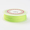 Braided Nylon Threads, Dyed, Knotting Cord, for Chinese Knotting, Crafts and Jewelry Making, Green Yellow, 1mm, about 21.87 yards(20m)/roll