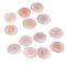 13Pcs 13 Styles Flat Round Natural Rose Quartz Rune Stones, Healing Stones for Chakras Balancing, Crystal Therapy, Meditation, Reiki, Divination Stone, 25x6mm