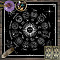 Square Polyester Altar Tablecloth, Tarot Spreading Cloth, Tarot Reading Cloth, Tarot Mat, Black, 490x490mm