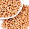 Baking Paint Pearlized Glass Seed Beads, Round Hole, Cylinder, Sandy Brown, 4x5.5mm, Hole: 1.8mm, about 2500pcs/pound