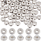 SUNNYCLUE 200Pcs 304 Stainless Steel Spacer Beads, Flat Round/Disc, Stainless Steel Color, 6x2mm, Hole: 2mm