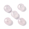 Natural Rose Quartz Beads, Rondelle with Letter, Letter Y, 8.5~9x5~5.5mm, Hole: 1.2mm