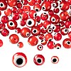 3 Strands 3 Style Handmade Evil Eye Lampwork Round Bead Strands LAMP-LS0001-12F-1