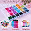 Pandahall 640Pcs 24 Styles Transparent Acrylic Beads TACR-TA0001-24-5