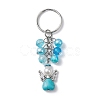 Synthetic Turquoise Keychains KEYC-JKC00740-1