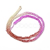 Transparent Gradient Color Glass Beads Strands X1-GLAA-H021-01B-10-4