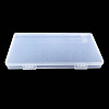 Transparent Plastic Storage Box CON-WH0070-10B-1