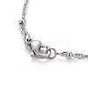 304 Stainless Steel Rope Chain Necklaces NJEW-F261-10P-2