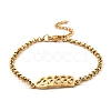 201 Stainless Steel Link Bracelet for Women BJEW-D062-01D-1