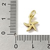 Brass Micro Pave Cubic Zirconia Charms KK-M283-22E-01-3