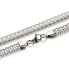 304 Stainless Steel Lantern Chain Bracelets and Necklaces Jewelry Sets SJEW-M021-01-1