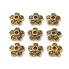 Tibetan Style Alloy Bead Caps X-TIBEB-EA478Y-AG-LF-1