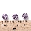 Half Drilled Czech Crystal Rhinestone Pave Disco Ball Beads RB-A059-H8mm-PP9-371-3