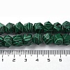 Synthetic Malachite Dyed Star Cut Round Beads Strands G-M418-C13-01-5