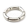 Chunky Curved Tube Beads Stretch Bracelets Set for Girl Women BJEW-JB06947-5