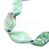 Natural Chrysocolla and Lapis Lazuli Beads Strands G-G106-F01-01-3