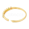 Brass Pave Colorful Cubic Zirconia Hinged Bangles for Women BJEW-S147-33G-A-3